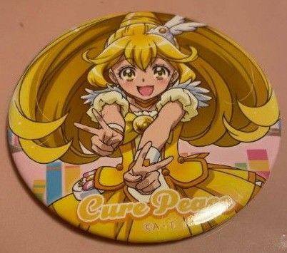 全プリキュア展 キュアピース 黄瀬やよい 缶バッジ スマイル 全プリキュア展 キュアピース 黄瀬やよい 缶バッジ スマイル