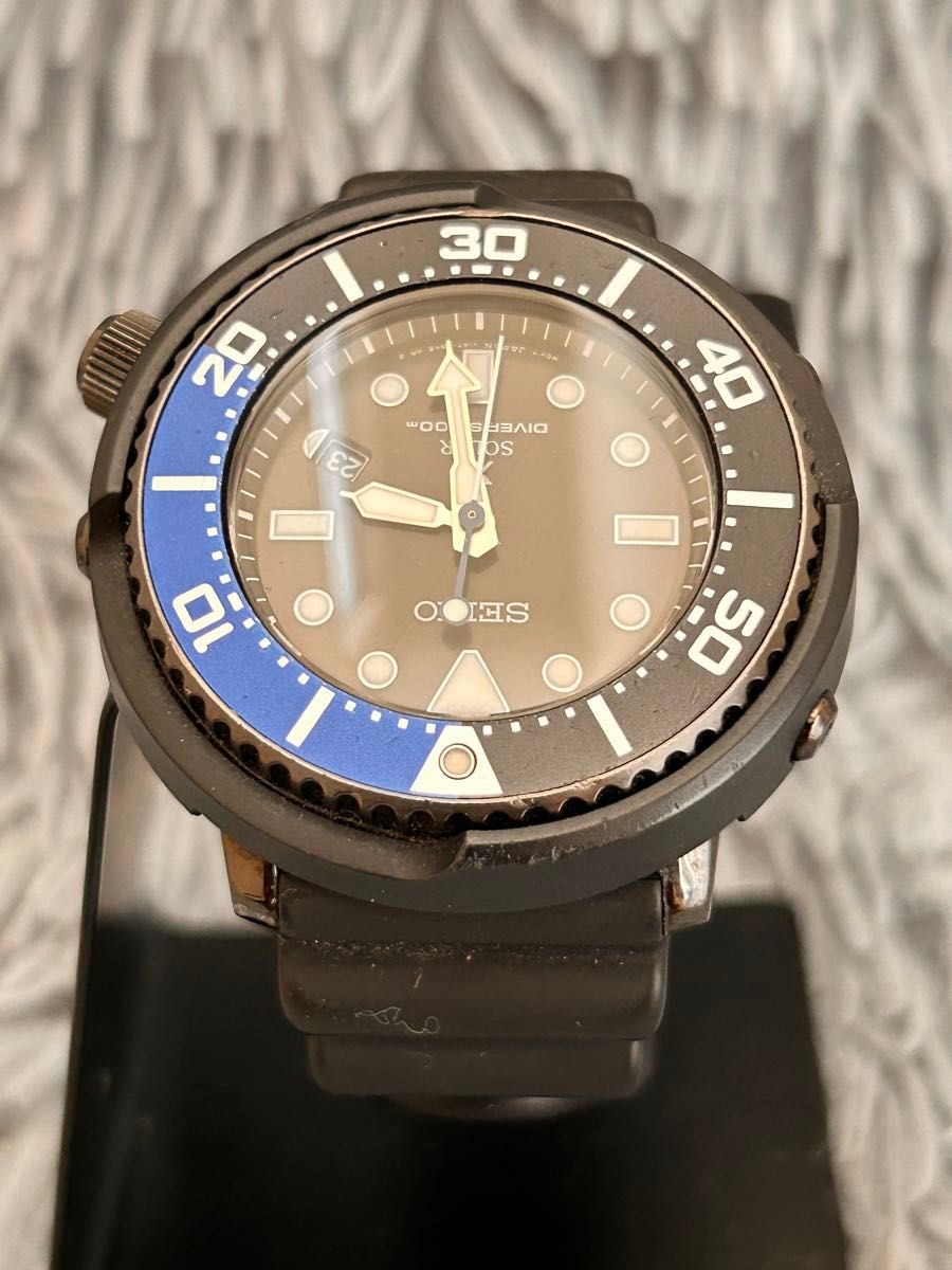 ソーラー セイコー SEIKO プロスペックス ダイバー ツナ缶 V147 ソーラー セイコー SEIKO プロスペックス ダイバー ツナ缶 V147