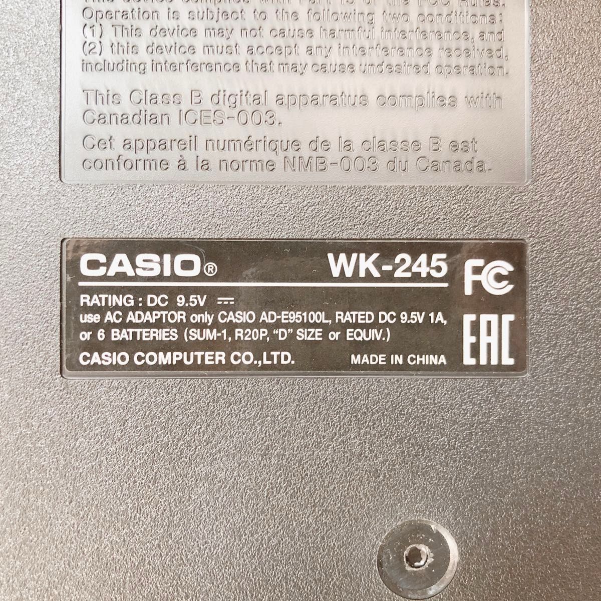 カシオ 76鍵盤 電子キーボード WK-245 スタンド ペダル付き カシオ 76鍵盤 電子キーボード WK-245 スタンド ペダル付き