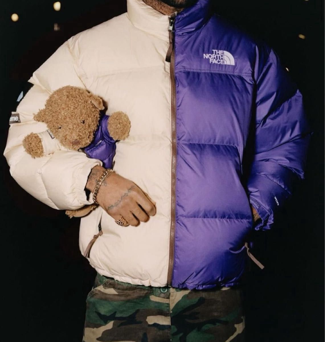 Supreme The North Face Split Nuptse Jacket Tan size M 24 S/S Supreme The North Face Split Nuptse Jacket Tan size M 24 S/S