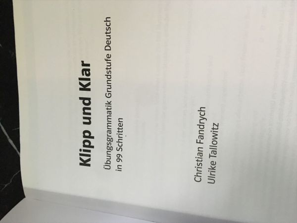 独語 ドイツ語 Klipp und Klar: Ubungsgrammatik Grundstufe ohne Losungen 書き込みあり 傷 - 雑学、知識 独語 ドイツ語 Klipp und Klar: Ubungsgrammatik Grundstufe ohne Losungen 書き込みあり 傷 - 雑学、知識