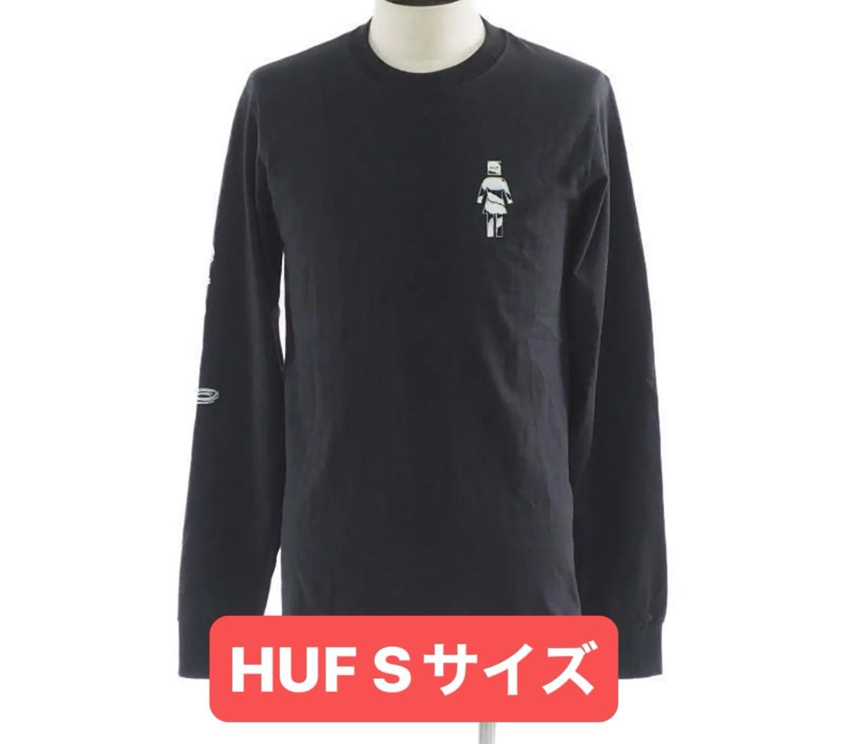 HUF X Girl Chrome L/S T-Shirt Black M Tシャツ HUF X Girl Chrome L/S T-Shirt Black Sサイズ Tシャツ|Yahoo
