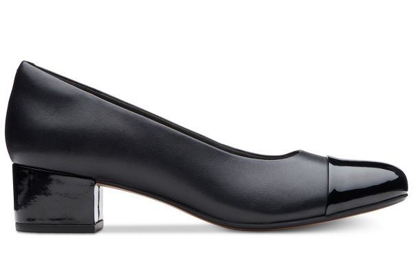 Clarks 27.5cm 11 pumps black black leather leather cap enamel low heel formal Be samba ree sneakers boots AB49
