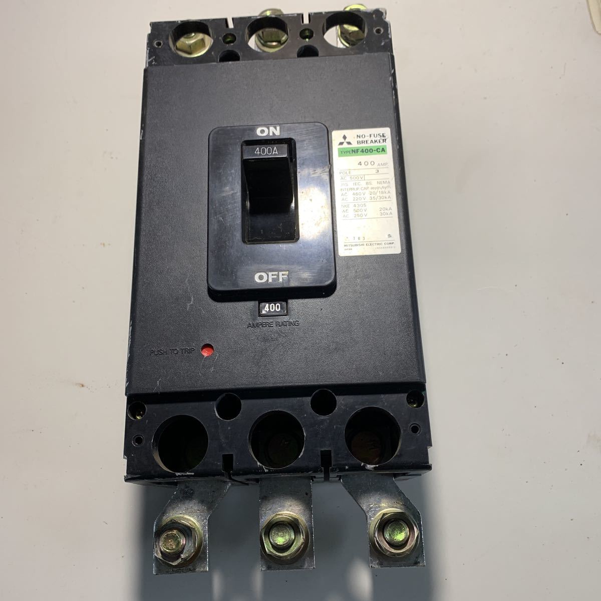 メール便無料】 ノー ヒューズブレーカー NF400CA 3P 400A その他