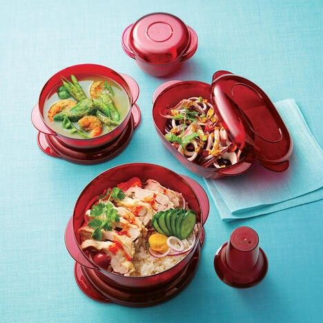 Tupperwareタッパーウェーブ2000だ円(中サイズ すのこ付き Tupperwareタッパーウェーブ2000だ円(中サイズ すのこ付き