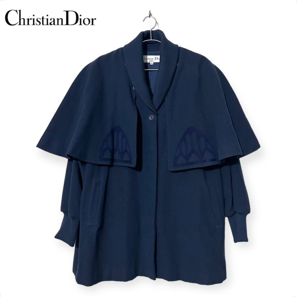 90s Christian Dior SPORTS ポンチョウールジャケット 90s Christian Dior SPORTS ポンチョウールジャケット