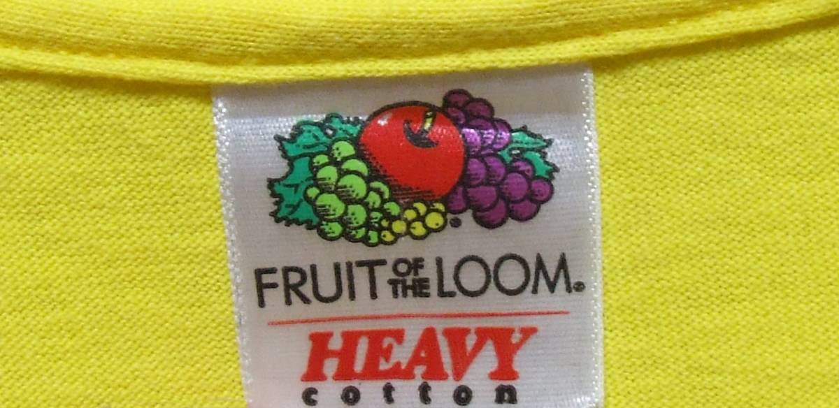 NORTH　SHORE　FRUIT OF THE LOOM　黄色　HAWAII　半袖　Tシャツ　HEAVY　COTTON　