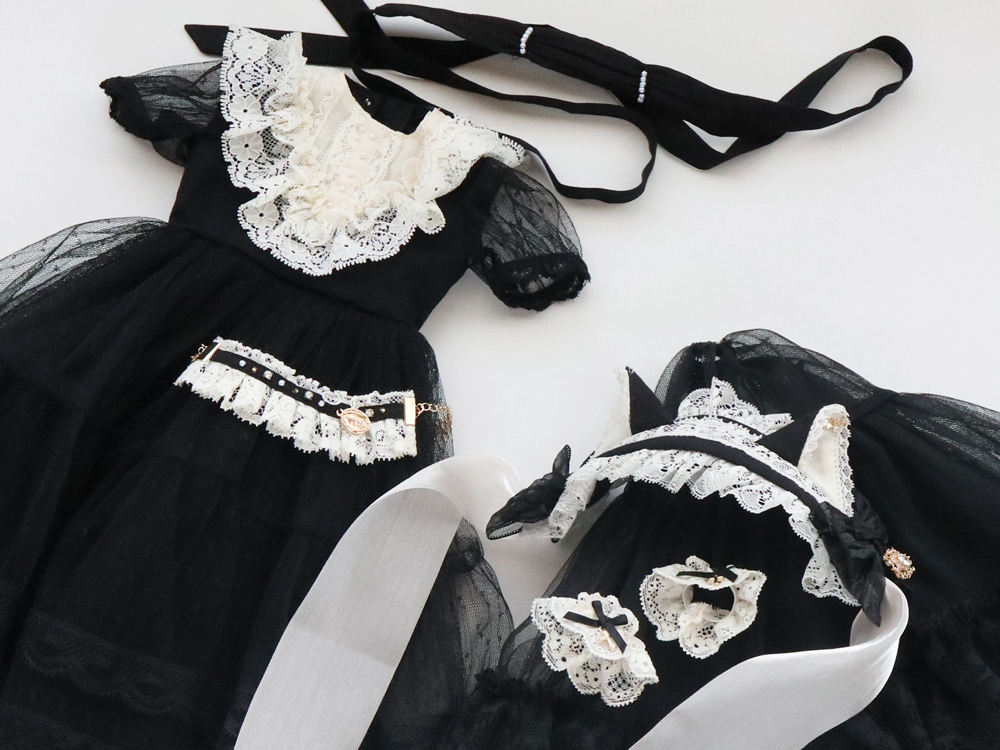 SD/DD~SD16少女サイズ MELODY C様製 Holy Luna(黒)ドレス SD/DD~SD16少女サイズ MELODY C様製 Holy Luna(黒)ドレス