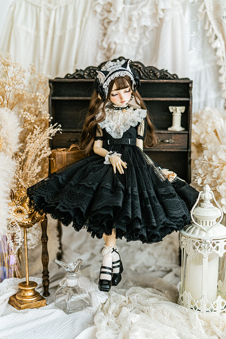 SD/DD~SD16少女サイズ MELODY C様製 Holy Luna(黒)ドレス SD/DD~SD16少女サイズ MELODY C様製 Holy Luna(黒)ドレス