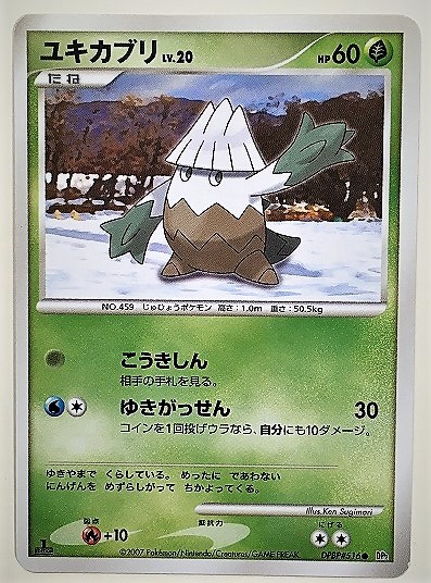 ユキカブリ　lv.20　ポケモンカード　DP2　DPBP#516　2007　ポケットモンスター_画像1