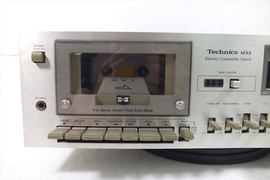 Technics テクニクス M33 カセットデッキ 現状品 240706E2050 Technics テクニクス M33 カセットデッキ 現状品 240706E2050