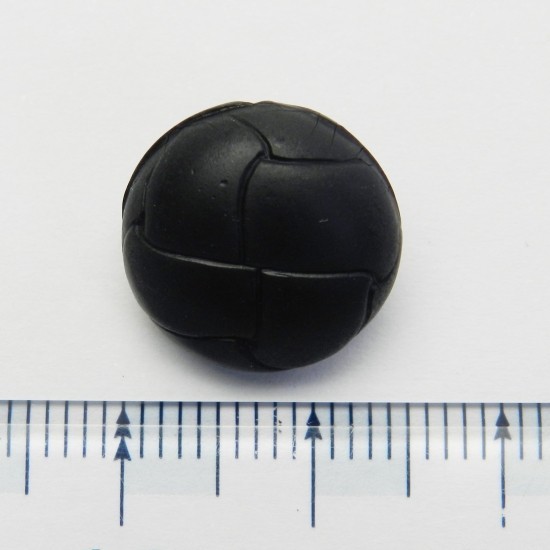 黒色系の皮革調ボタン/15mm/足つき/カーディガンやコートに最適-C10-15-BK-676_画像2