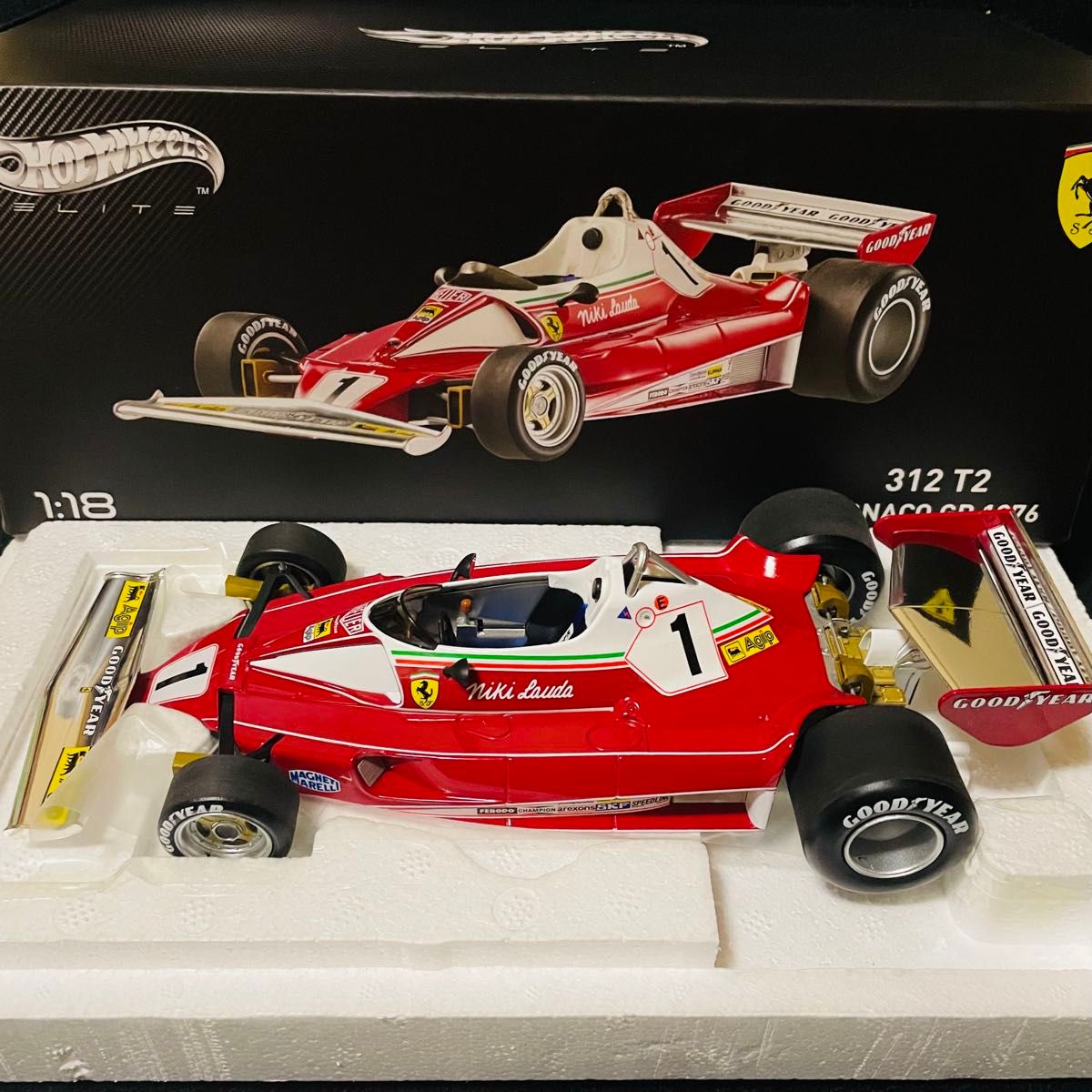 ホットウィール フェラーリ312T2 1/18 1976モナコ ホットウィール フェラーリ312T2 1/18 1976モナコ