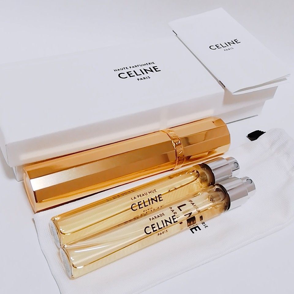 送料無料【美品】CELINE セリーヌ トラベルスプレー&リフィル 送料無料【美品】CELINE セリーヌ トラベルスプレー&リフィル