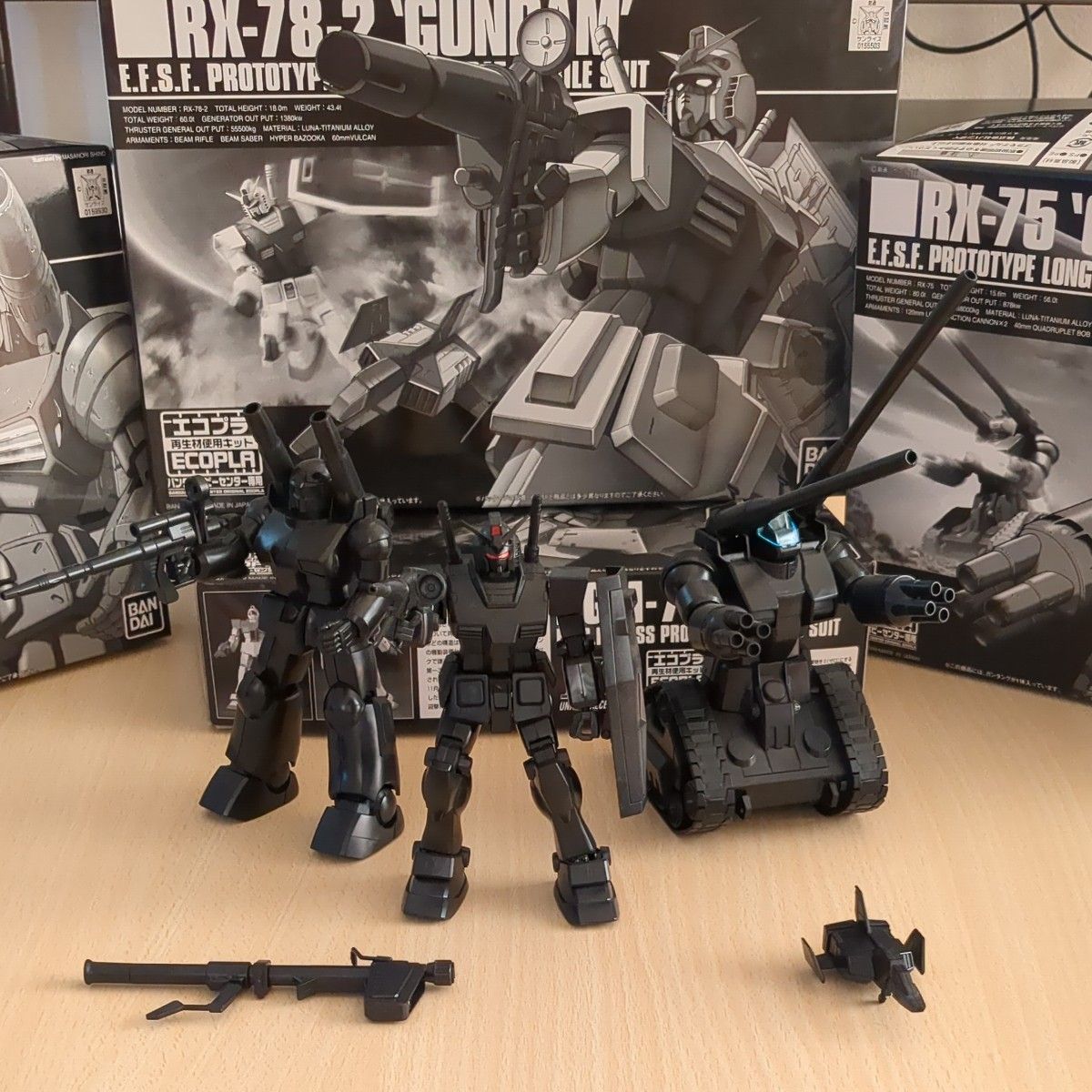 ガンプラ HG エコプラ 組立済み ガンダム ガンキャノン ガンプラ HG エコプラ 組立済み ガンダム ガンキャノン