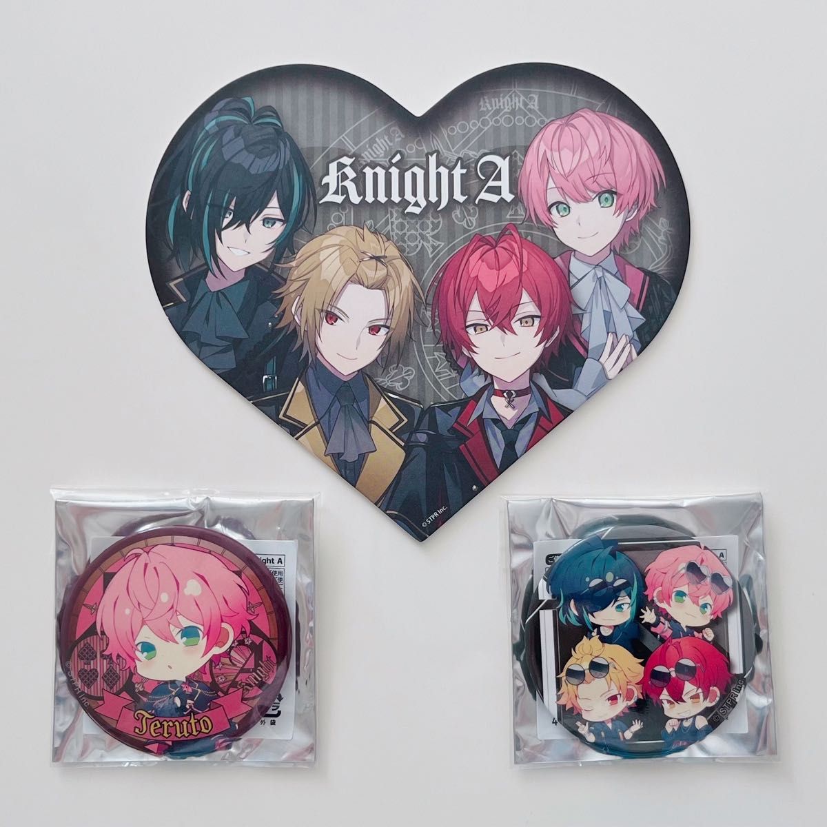 騎士A KnightA 色紙 缶バッジ てるとくん 全員集合 最終決戦 騎士A KnightA 色紙 缶バッジ てるとくん 全員集合 最終決戦