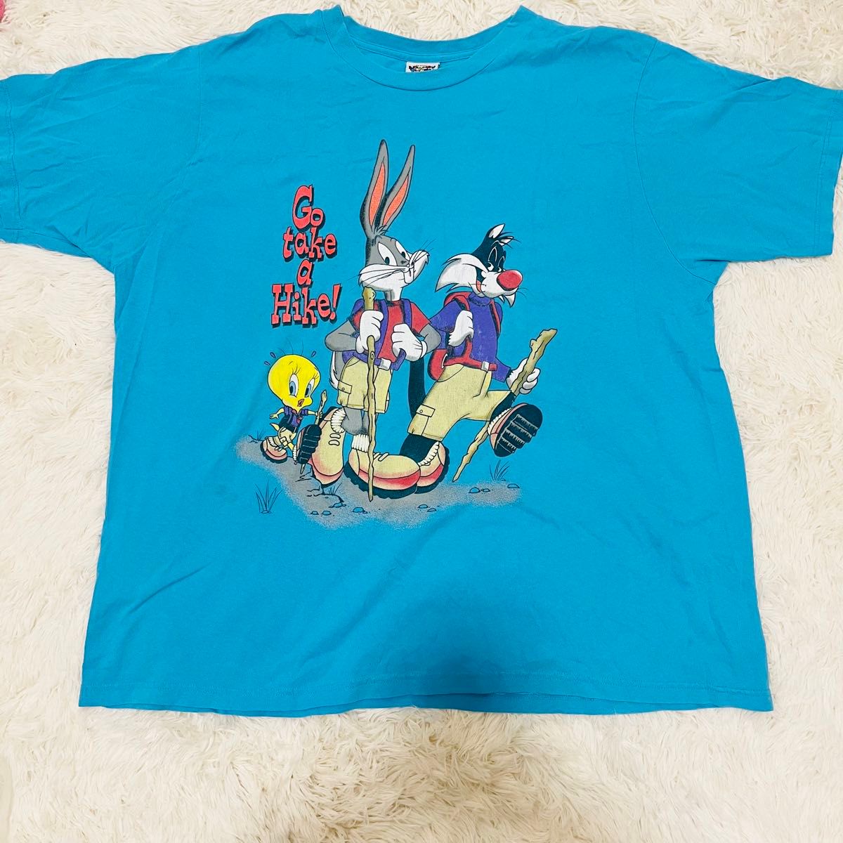 激レア Looney Tunes ルーニーテューンズ 90'S ビッグTシャツ ヴィンテージ トゥイーティー バッグス・バニー
