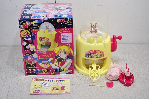  used #BANDAI Bandai Pretty Soldier Sailor Moon S..* knitted * san L handicrafts wheel braided flat braided braided ... manual knitting wool muffler 