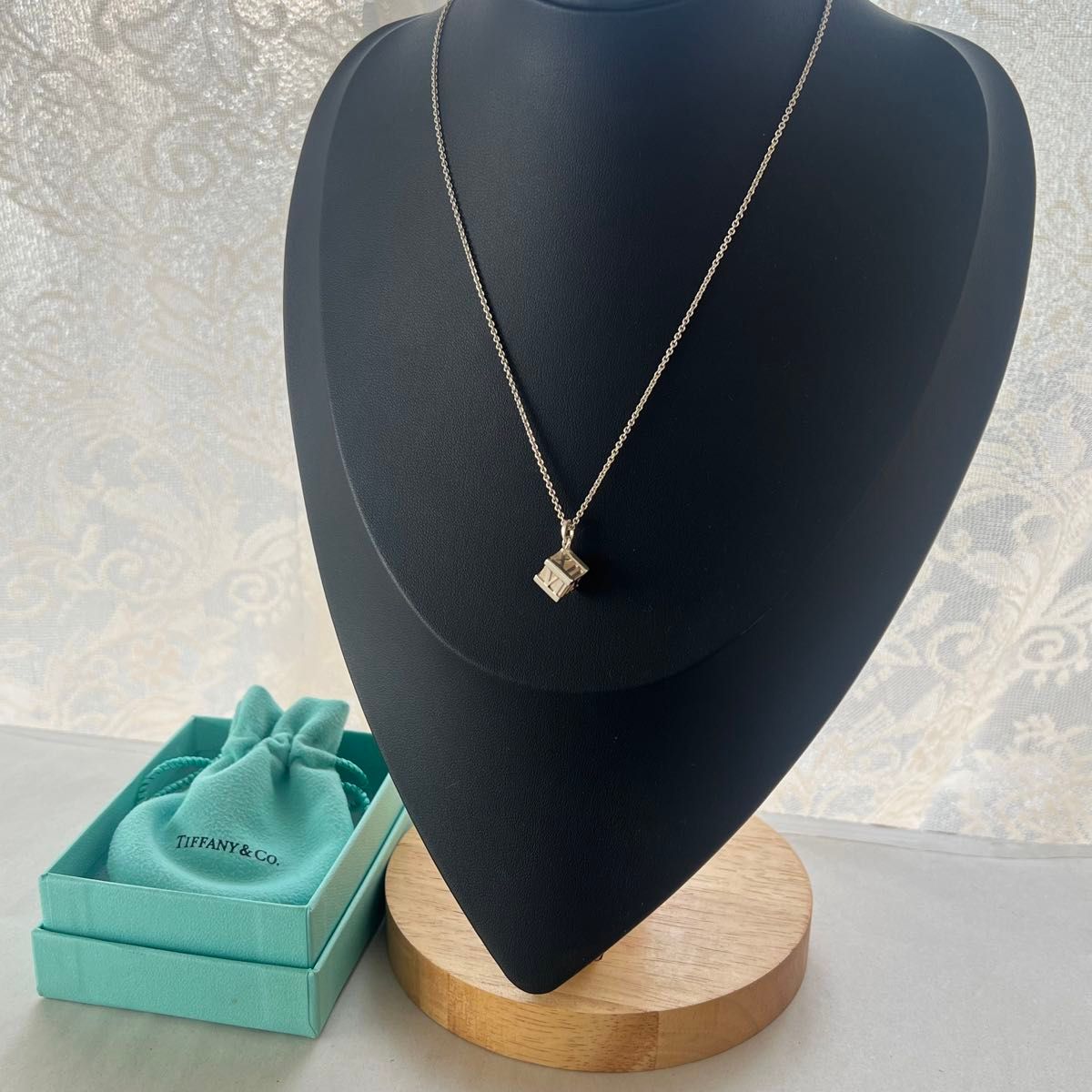 美品 ティファニー TIFFANY Co アトラスキューブ ネックレス 美品 ティファニー TIFFANY Co アトラスキューブ ネックレス