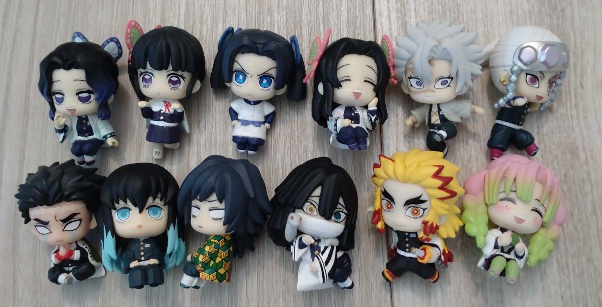 美品 鬼滅の刃 ちょこっと ひっかけ フィギュア ぷち 12点セット 美品 鬼滅の刃 ちょこっと ひっかけ フィギュア ぷち 12点セット