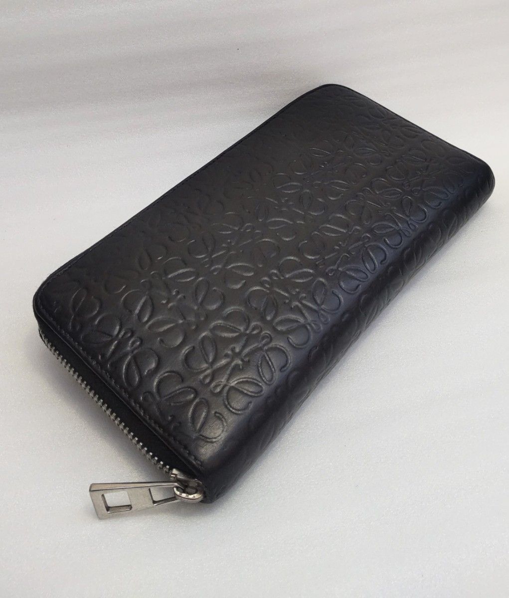 LOEWE ロエベ 財布 長財布 ラウンドファスナー レザー ブラック LOEWE ロエベ 財布 長財布 ラウンドファスナー レザー ブラック