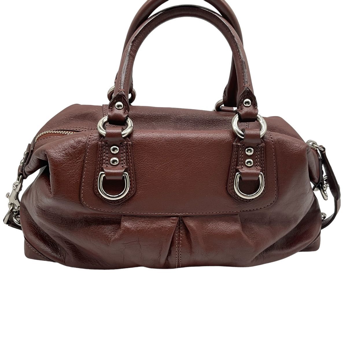 美品COACH コーチ シグネチャー2WAY ショルダーハンドバッグ ブラウン 美品 COACH コーチ 2way ショルダー ハンドバッグ レザー