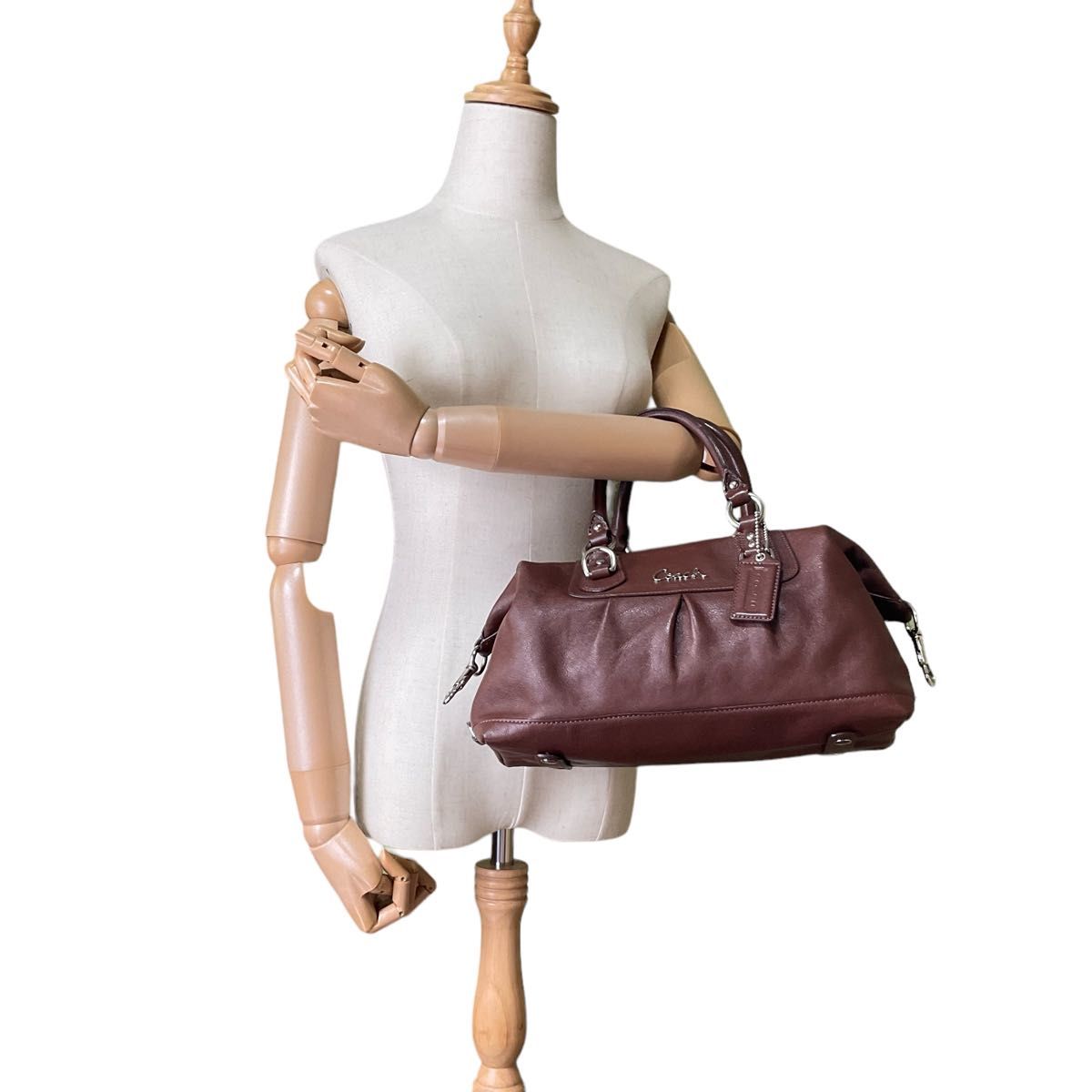 美品✨ コーチ coach 2way ショルダーバッグ ハンドバッグ ブラウン 美品 COACH コーチ 2way ショルダー ハンドバッグ レザー