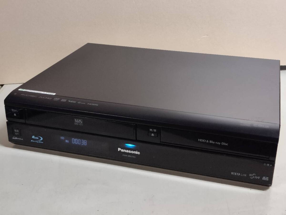 上位機 Panasonic 【DMR-BR670V】 リモコン付 SD/BD/DVD/HDD/VHS 上位機 Panasonic 【DMR-BR670V】 リモコン付 SD/BD/DVD/HDD/VHS