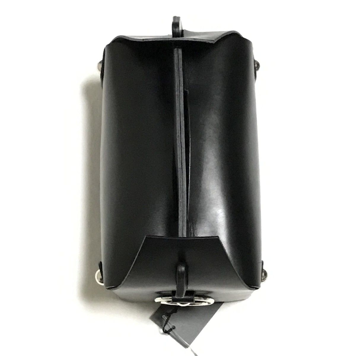 MASU 24AW LEATHER CAKE BAG 黒 ブラック ラージ 大 エム MASU 24AW LEATHER CAKE BAG 黒 ブラック ラージ 大 エム