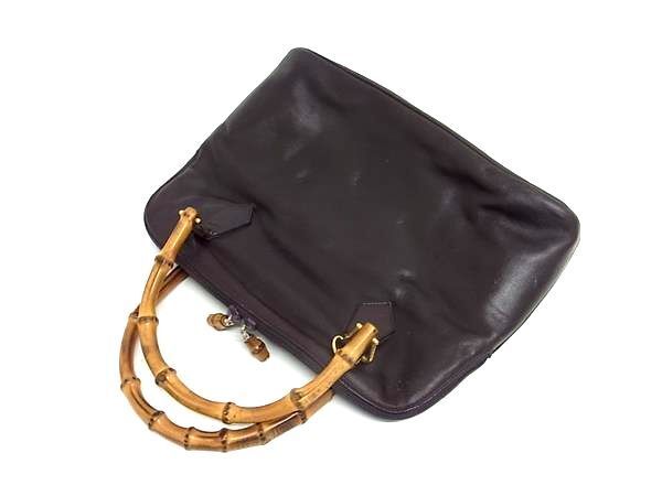 1円 □美品□ GUCCI グッチ 000.1186.0289 バンブー レザー 2WAY 1円 □美品□ GUCCI グッチ 000.1186.0289 バンブー レザー 2WAY
