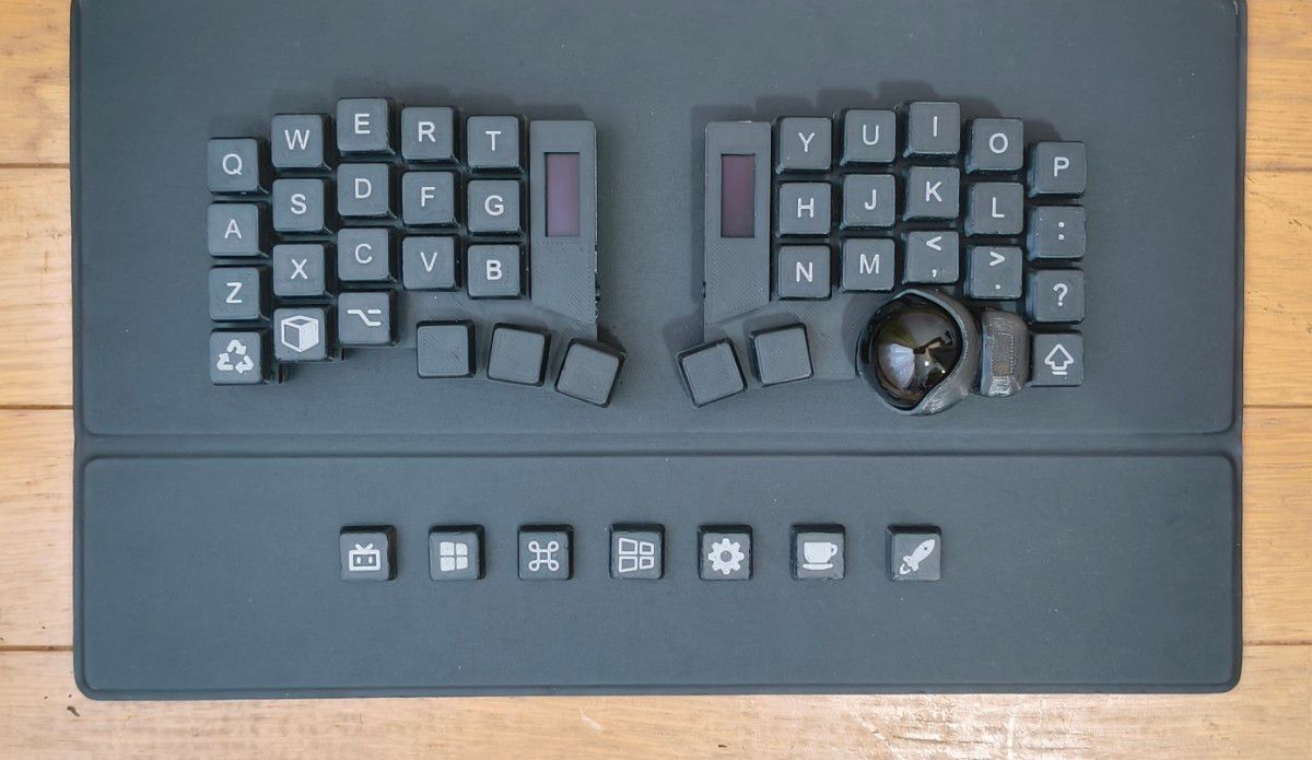 トラックボール付き 分割メカニカルキーボード Keyball39 黒 XDA トラックボール付き 分割メカニカルキーボード Keyball39 黒 XDA