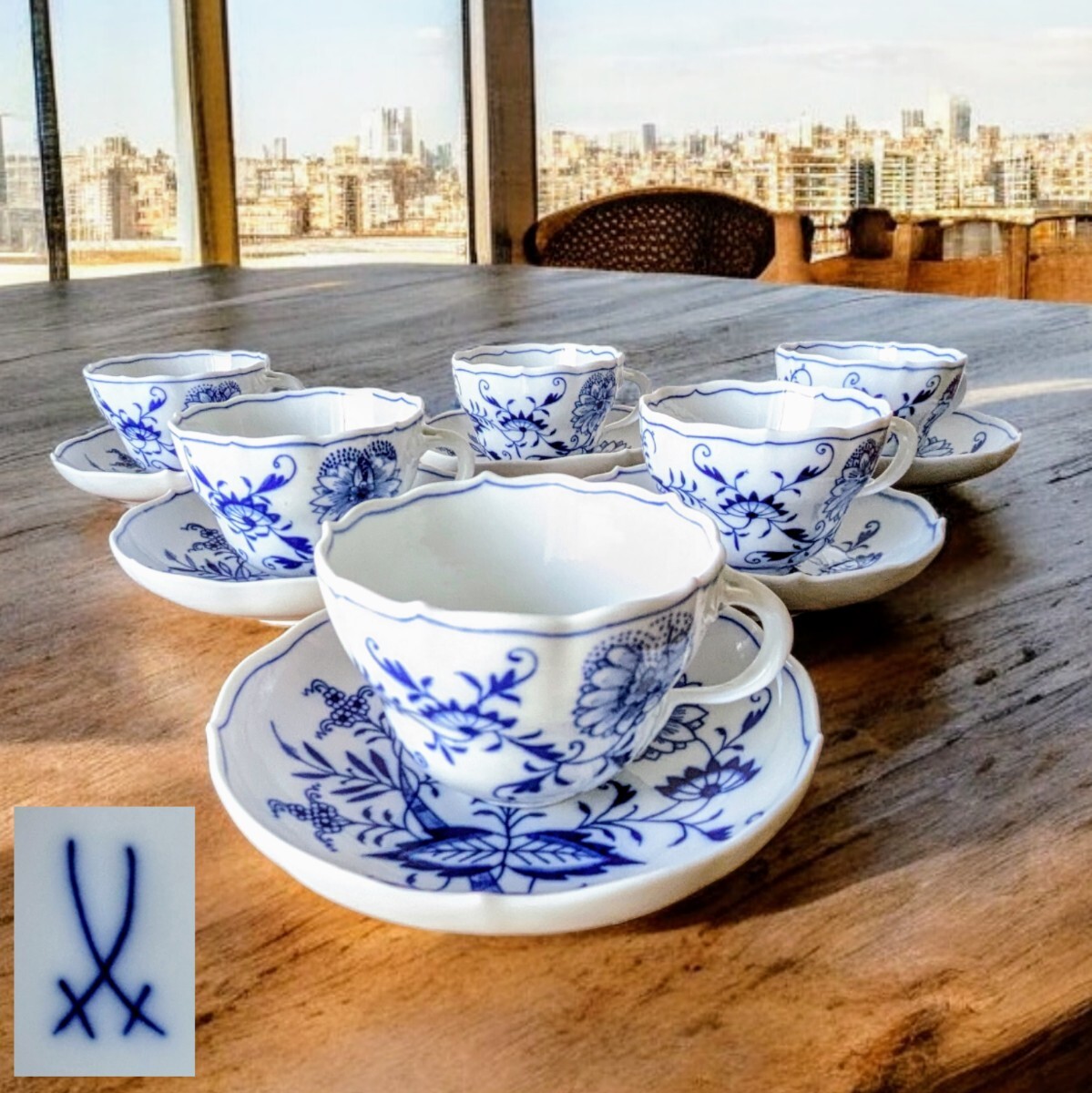 MEISSEN マイセン ブルーオルテンシア Hortensia 染付 カップ MEISSEN マイセン ブルーオルテンシア Hortensia 染付 カップ
