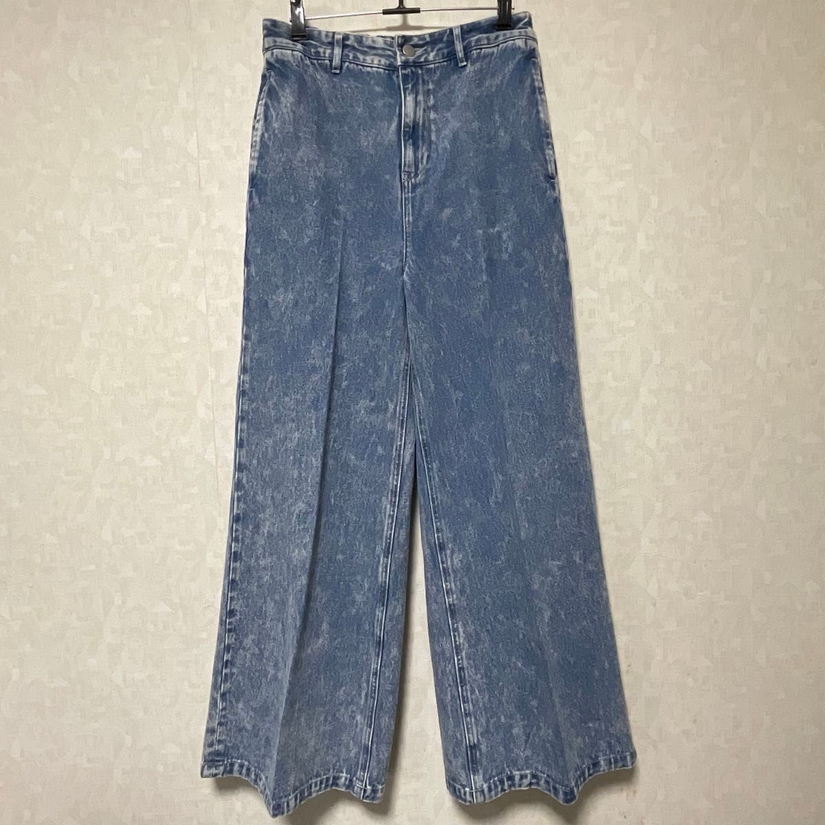 完売品 CLEL ヴィンテージデザインフレアデニムパンツ ブルー 完売品 CLEL ヴィンテージデザインフレアデニムパンツ ブルー