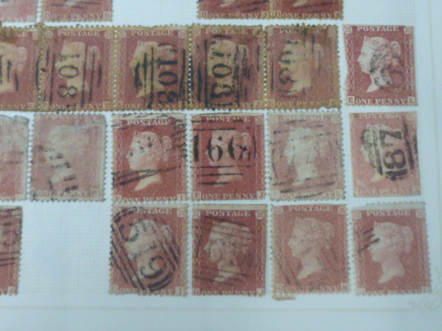 19 B33 イギリス切手 1856年 SC#20 レッドペニー 1P リ