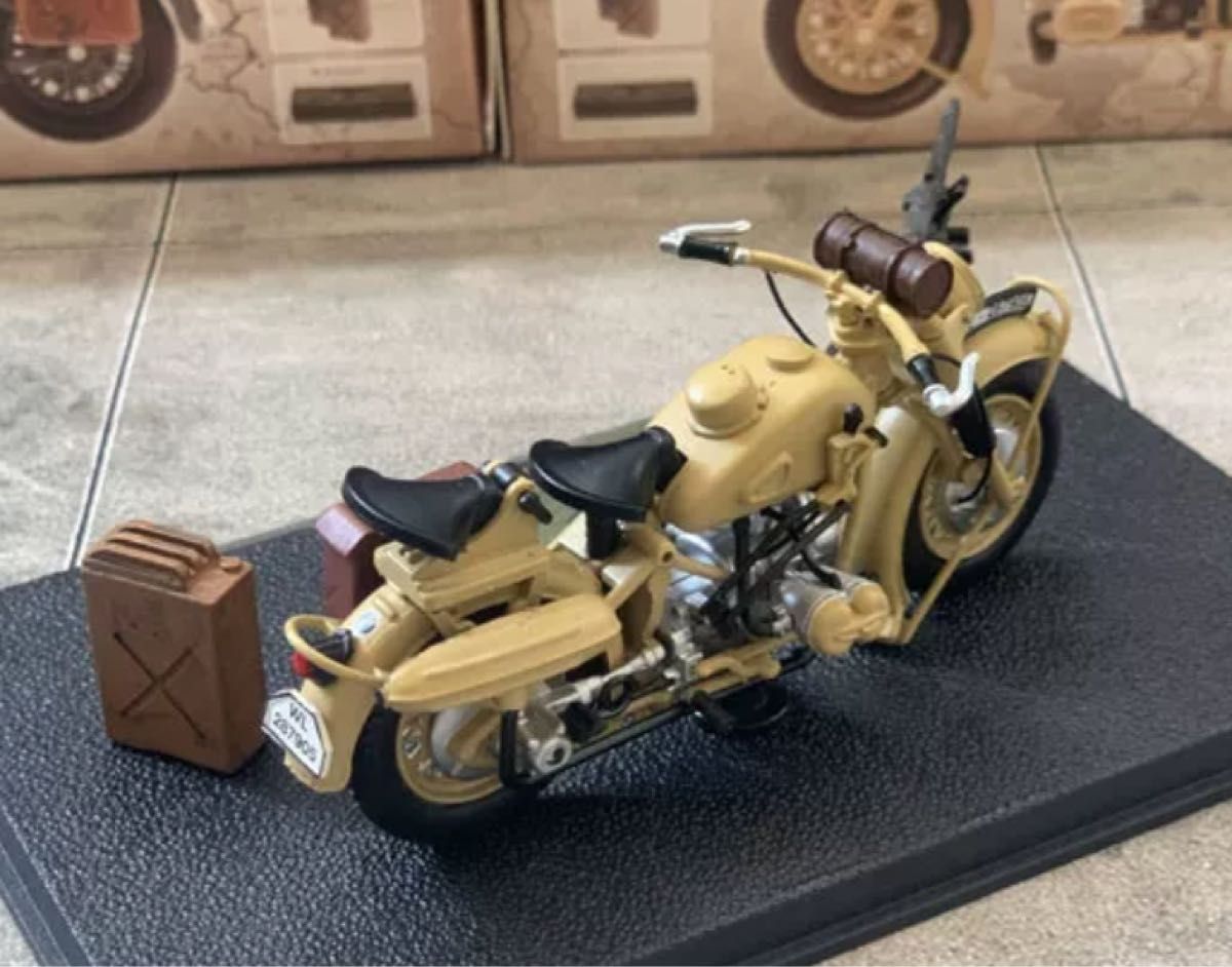 第二次世界大戦 ドイツ軍BMW R75バイク&武器弾薬 1/24 塗装済み 第二次世界大戦 ドイツ軍BMW R75バイク&武器弾薬 1/24 塗装済み