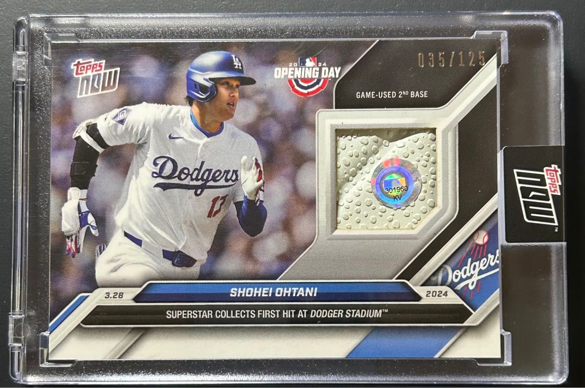 大谷翔平 RELIC Topps now ベース レリックカード 1/125 番号35 大谷翔平 RELIC Topps now ベース レリックカード 1/125 番号35