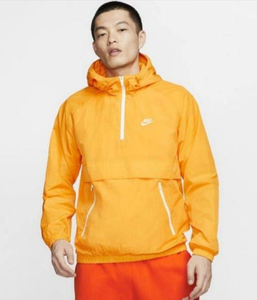 NIKE イエロー マウンテンパーカー ウインドブレイカー ハーフ NIKE イエロー マウンテンパーカー ウインドブレイカー ハーフ