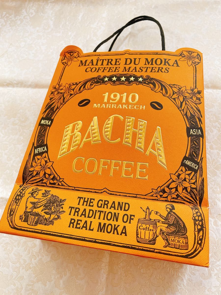 日本未上陸 BACHA COFFEE バシャコーヒー ショッパー 紙袋 日本未上陸 BACHA COFFEE バシャコーヒー ショッパー 紙袋