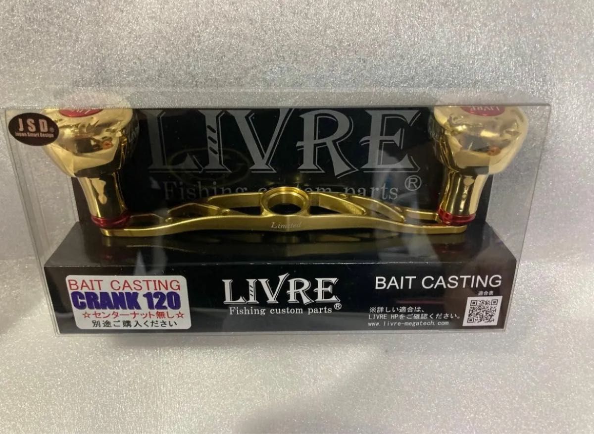 LIVRE Limited EF30 リブレ クランク 120 ゴールド×レッド 限定 LIVRE Limited EF30 リブレ クランク 120 ゴールド×レッド 限定