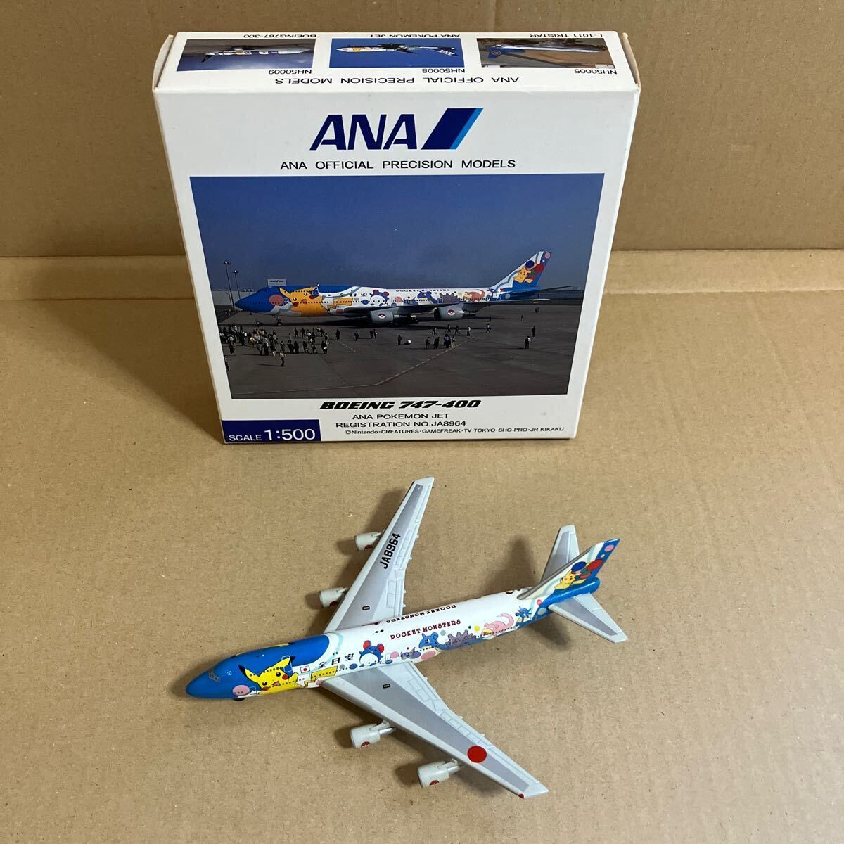 全日空商事 1/500 B747-400 ANA ポケモンジェット お花ジャンボ 全日空商事 1/500 B747-400 ANA ポケモンジェット お花ジャンボ