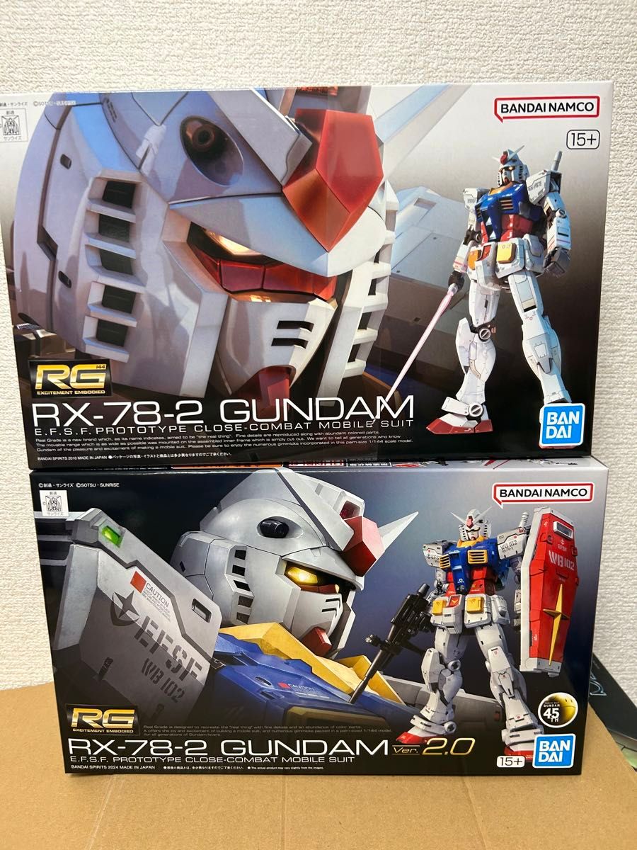 新品 RG1/144 RX-78-2ガンダムVer 2 0+RG1/144 RX-78-2ガンダム 新品 RG1/144 RX-78-2ガンダムVer 2 0+RG1/144 RX-78-2ガンダム