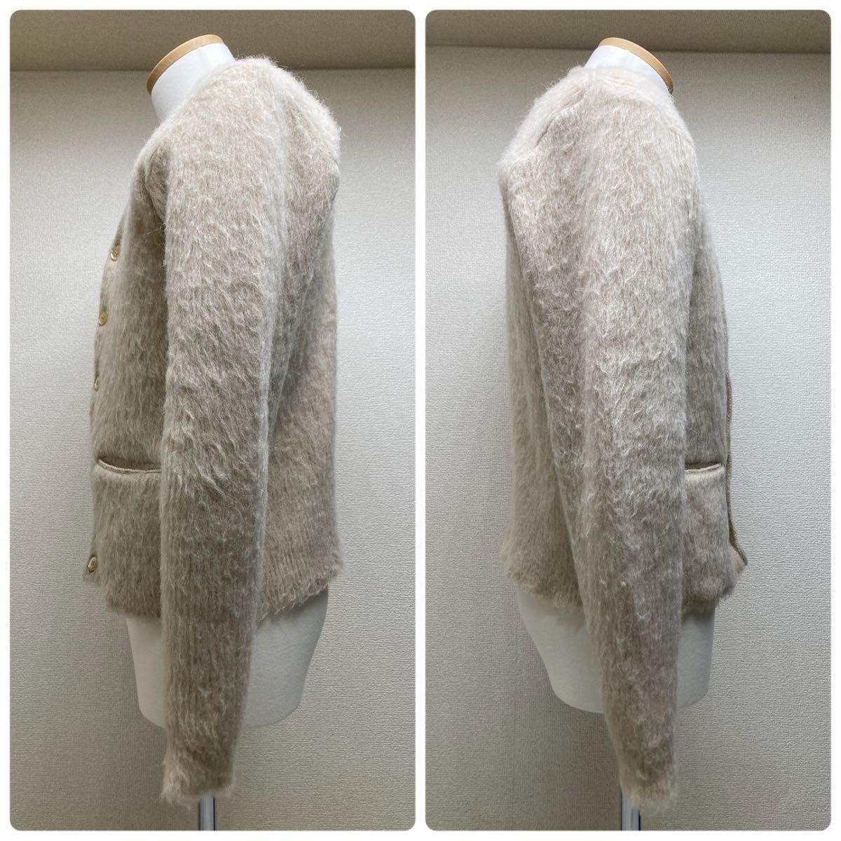 モヘア65% 60s Brentwood ヴィンテージ カーディガン 毛足長 美 モヘア65% 60s Brentwood ヴィンテージ カーディガン 毛足長 美