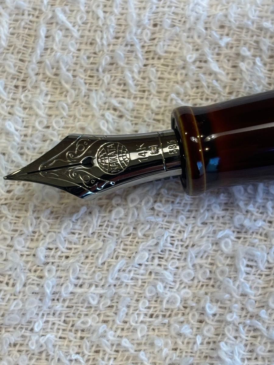 NAKAYA 中屋万年筆 シガーモデル 十角ツイスト 碧溜 ペン先 細字 NAKAYA 中屋万年筆 シガーモデル 十角ツイスト 碧溜 ペン先 細字
