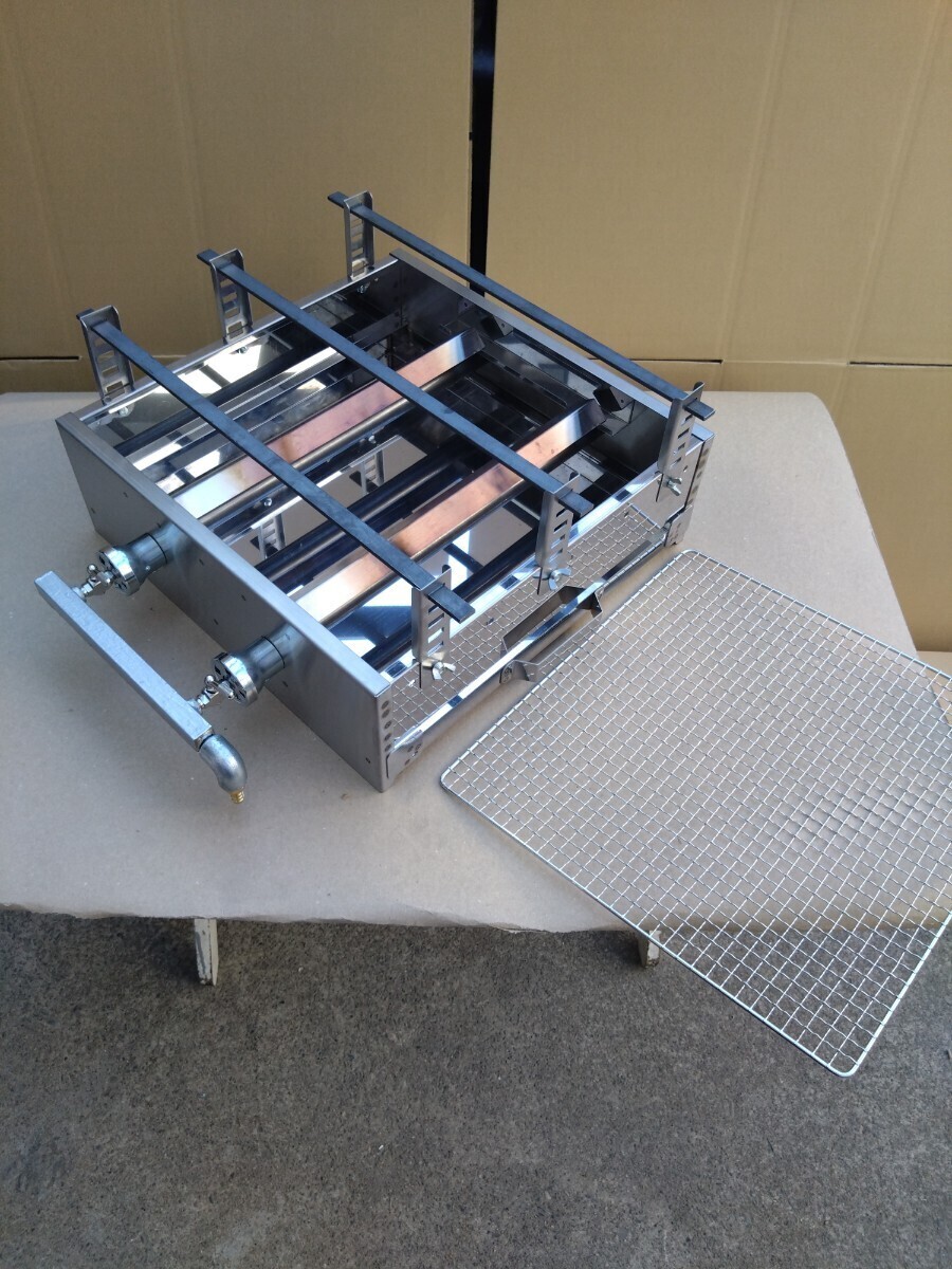 ガスグリラー 網焼き 45cm45cm 高さ調整可 フードフェス ガスグリラー 網焼き 45cm45cm 高さ調整可 フードフェス