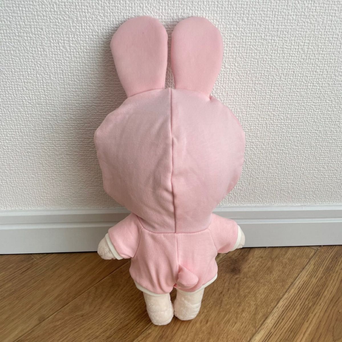 ぬい服 うさぎ 20cm ピンク オールインワン ぬいぐるみ 韓国 ぬい服 うさぎ 20cm ピンク オールインワン ぬいぐるみ 韓国