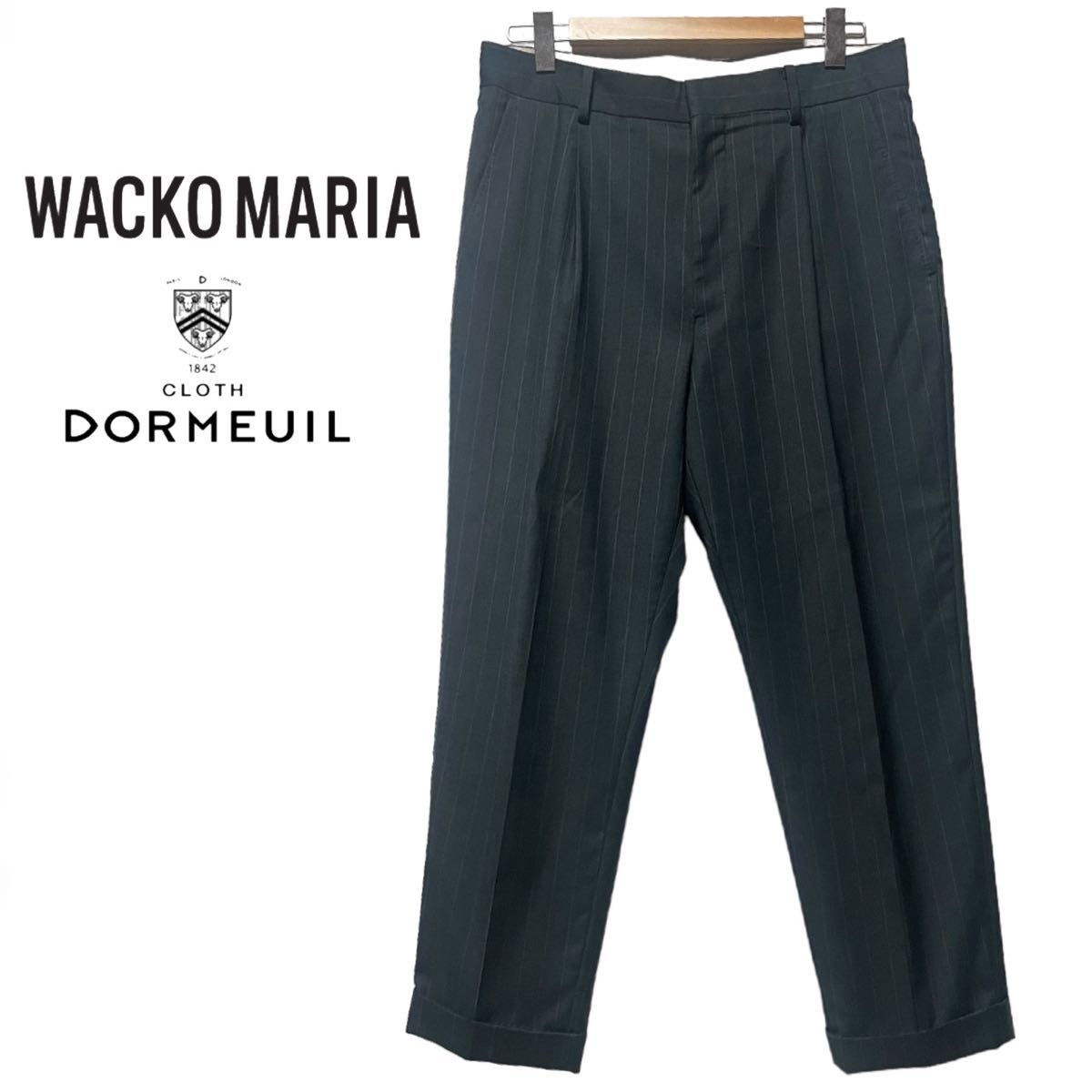 WACKOMARIA ワコマリア ドーメル生地 タック スラックス WACKOMARIA ワコマリア ドーメル生地 タック スラックス