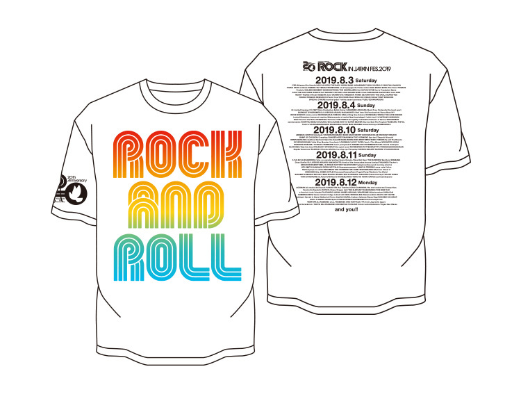 Paypayフリマ Tシャツ グラデーション mサイズ Rock In Japan 19 ロッキン ロックインジャパン19
