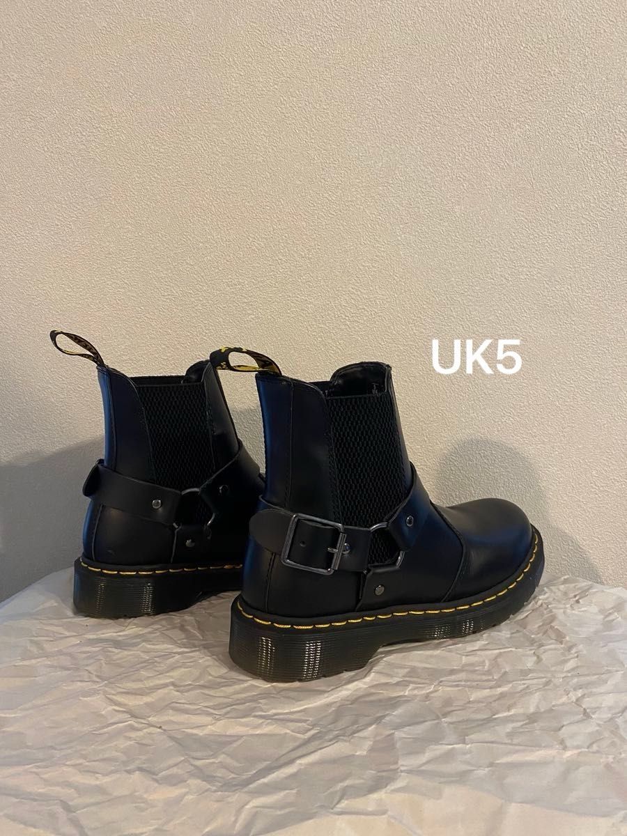 Dr. Martens ウィンコックス バックル レザー サイドゴアブーツ 24.0 UK5《Dr.Martens》WINCOX ドクターマーチン ウィンコックス