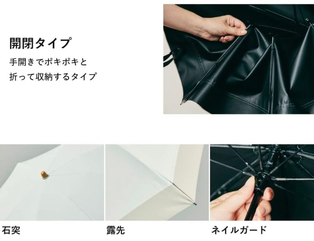 COKAGE+ 2段折傘 55cm 東レサマーシールド 日傘 グリーン COKAGE+ 2段折傘 55cm 東レサマーシールド 日傘 グリーン