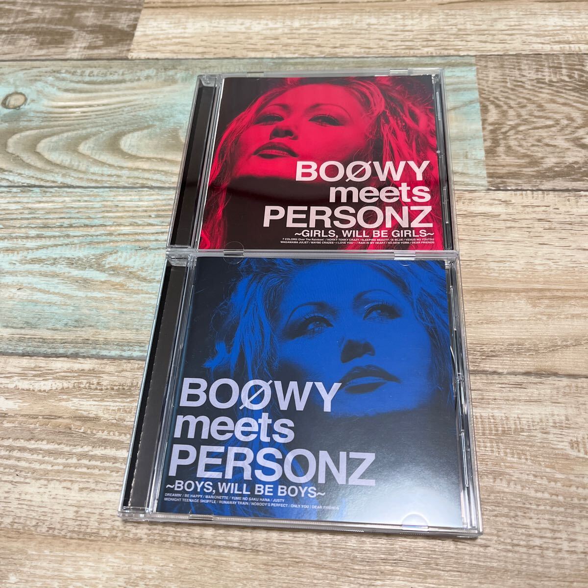 送料無料 希少CD 帯有美品 BOOWY meets PERSONZ 赤青2枚セット 送料無料 希少CD 帯有美品 BOOWY meets PERSONZ 赤青2枚セット